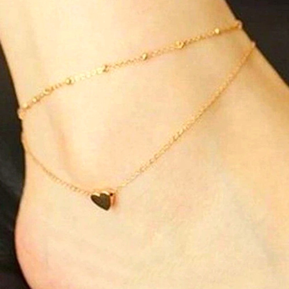 NEW Petite Heart Ankle Bracelet Summer Jewelry